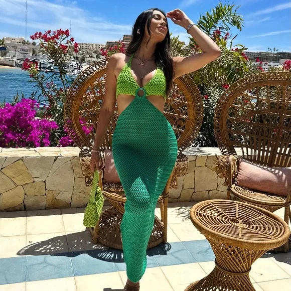 ワンピース GIANA ESMERALDA Crochet Maxi Dress ESMERALDA Crochet Maxi Dress – GIANA official website